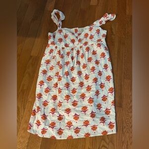 J. Crew Floral Dress with Orange and Pink Accents sz 14